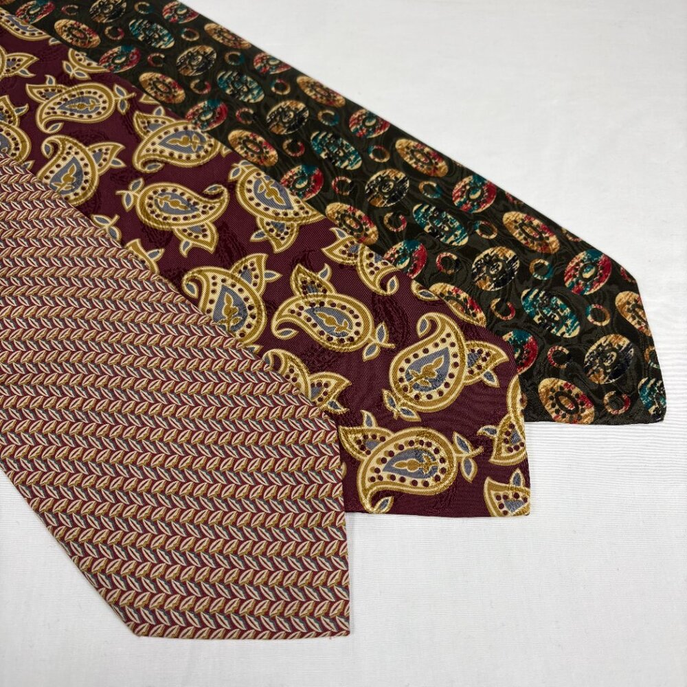 collection of 3 beautiful vintage Burberry's all silk ties